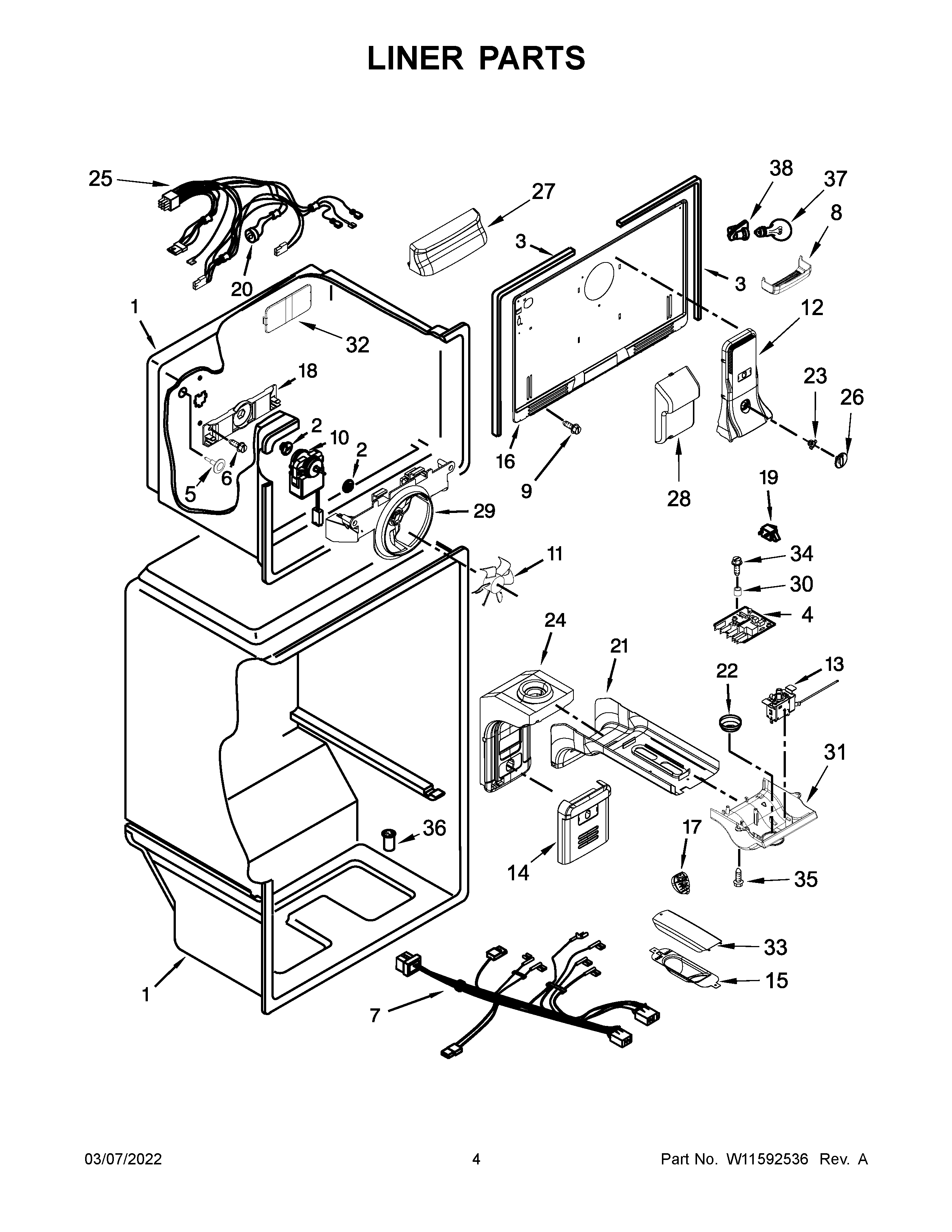 Liner parts