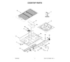 Whirlpool WGG745S0FH05 cooktop parts diagram