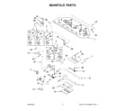 Whirlpool WGG745S0FH05 manifold parts diagram