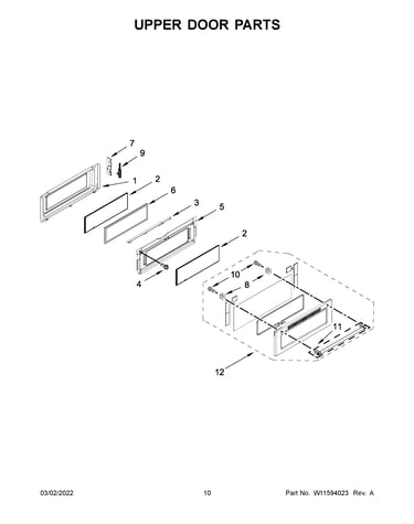 Upper door parts