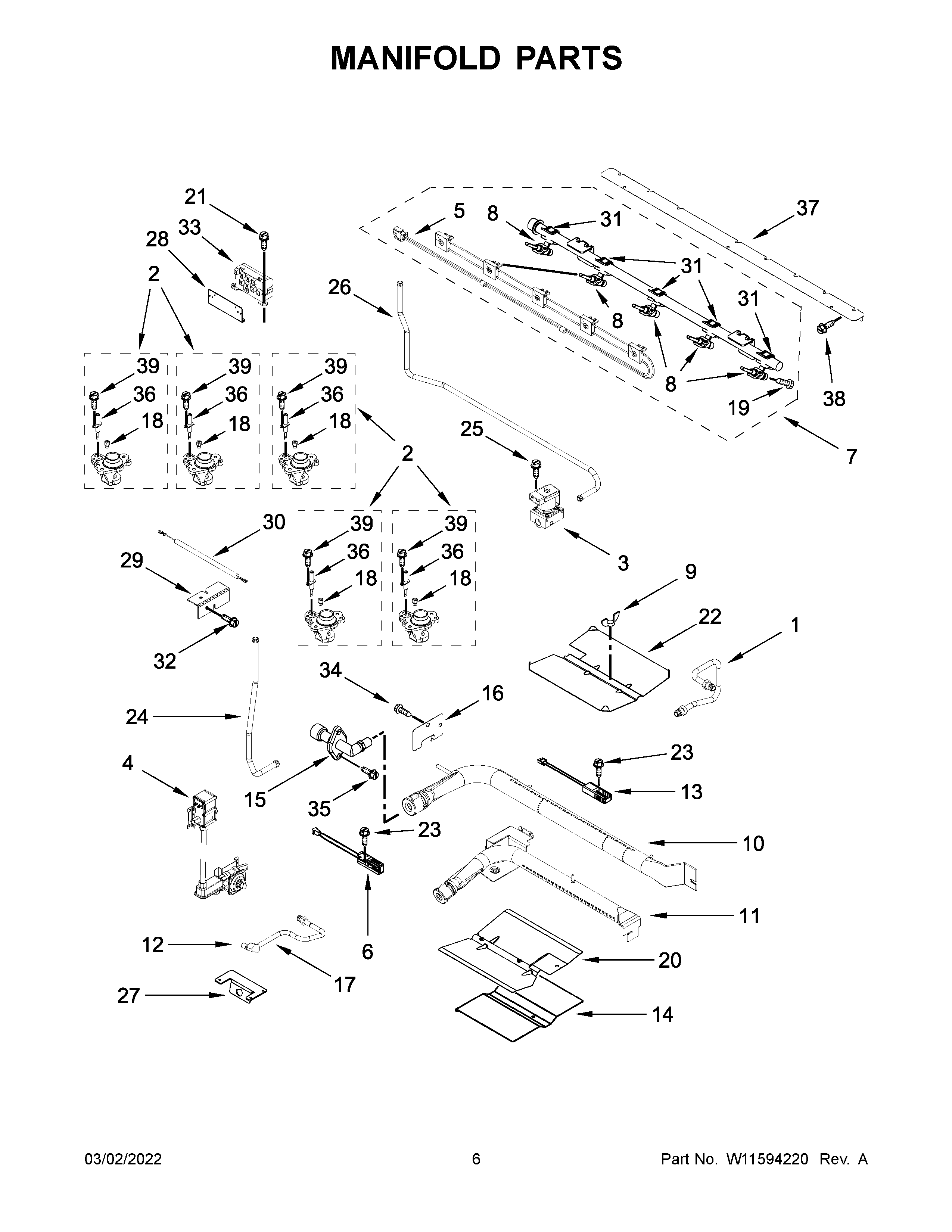 MANIFOLD PARTS