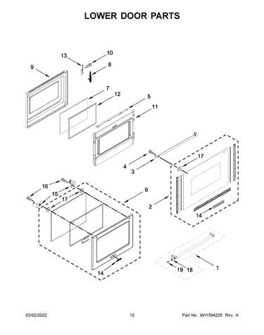 Lower door parts