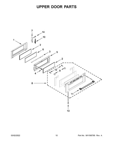 Upper door parts