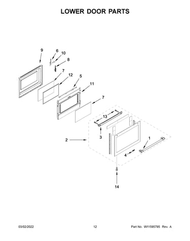 Lower door parts
