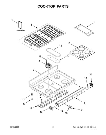 Cooktop parts