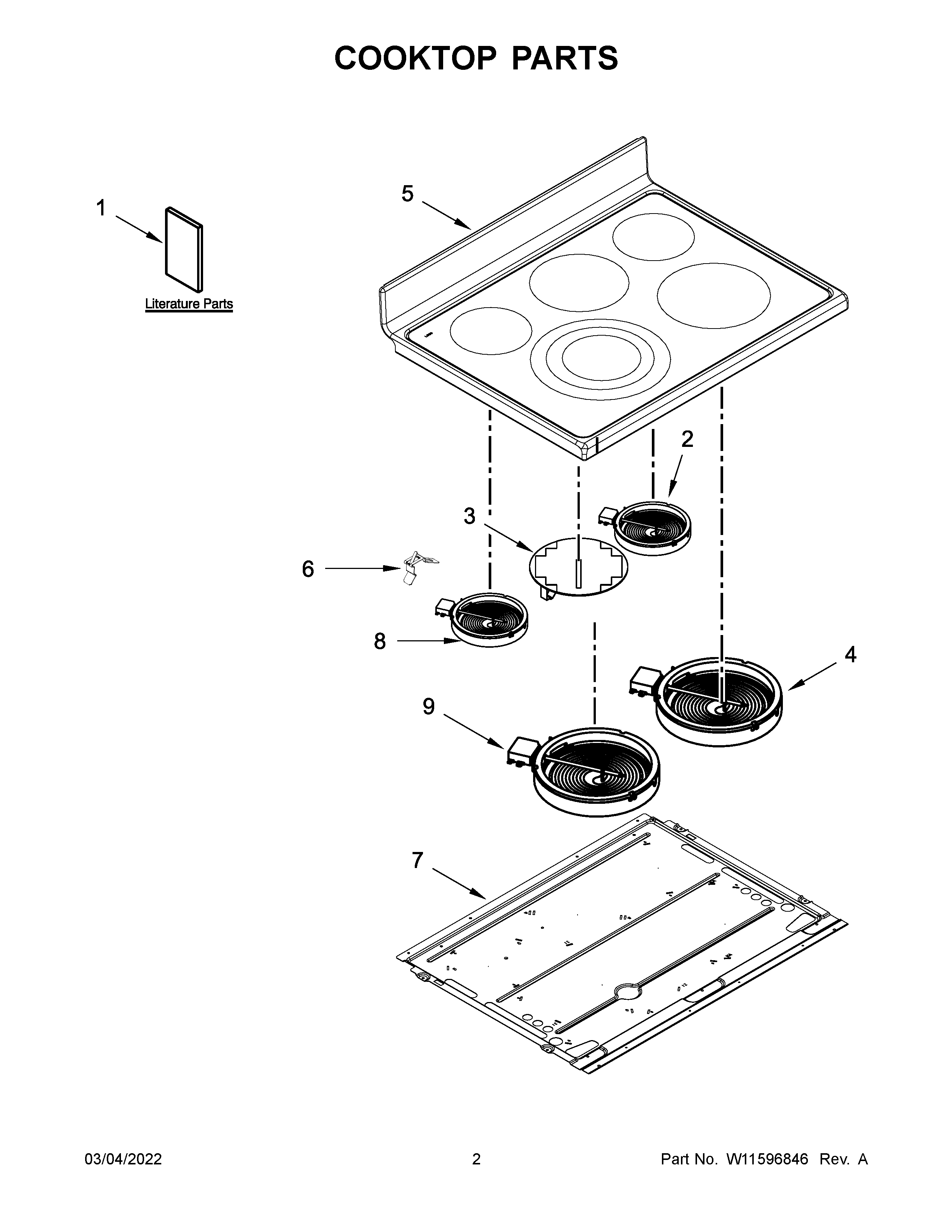 COOKTOP PARTS