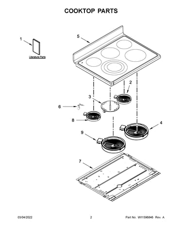 Cooktop parts