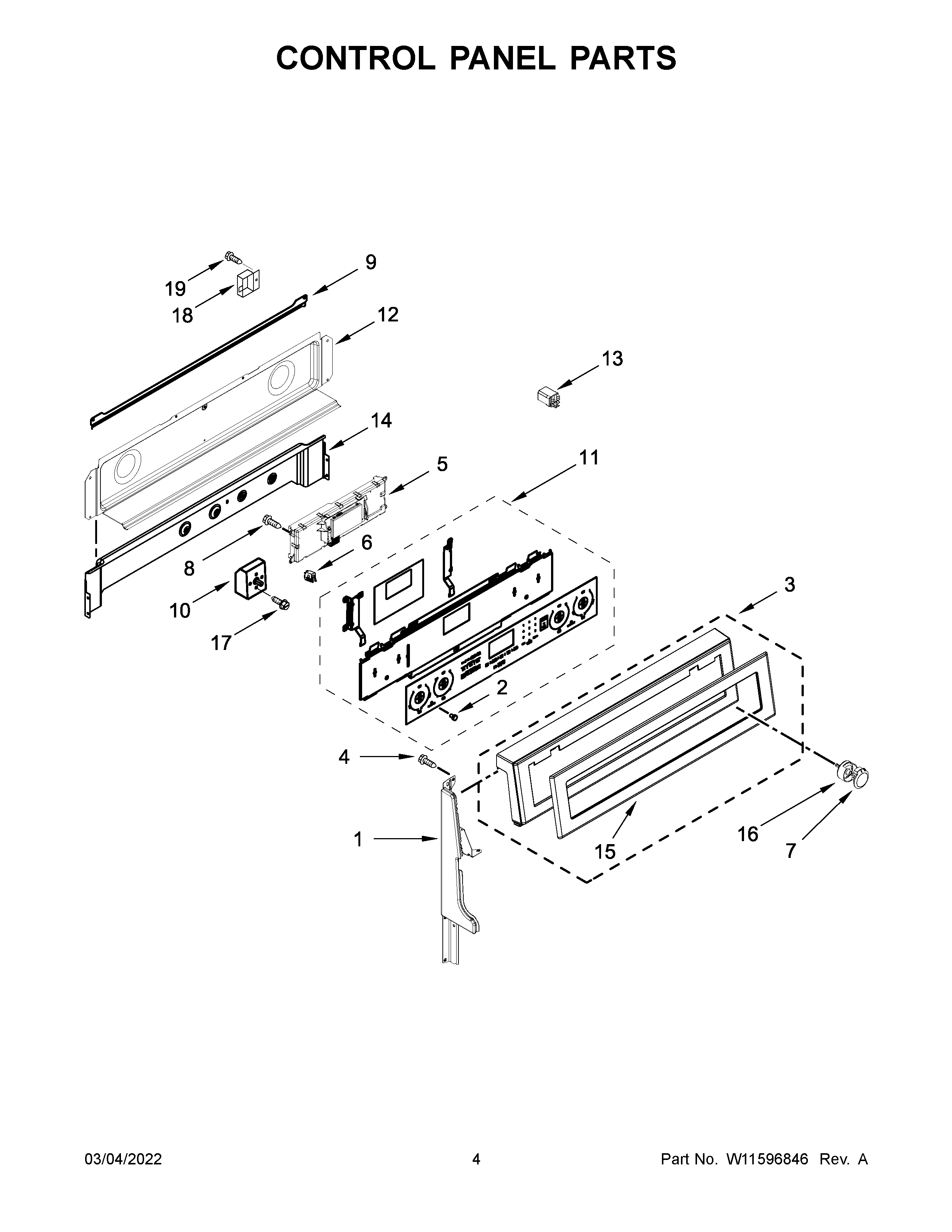 CONTROL PANEL PARTS