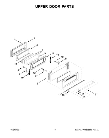 Upper door parts