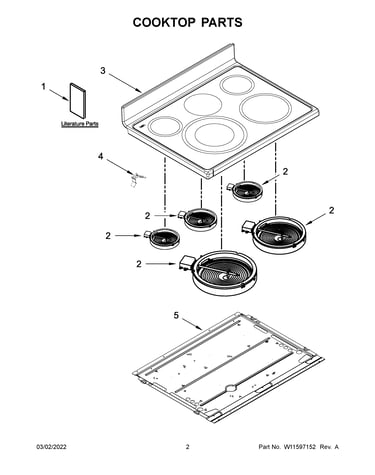 Cooktop parts