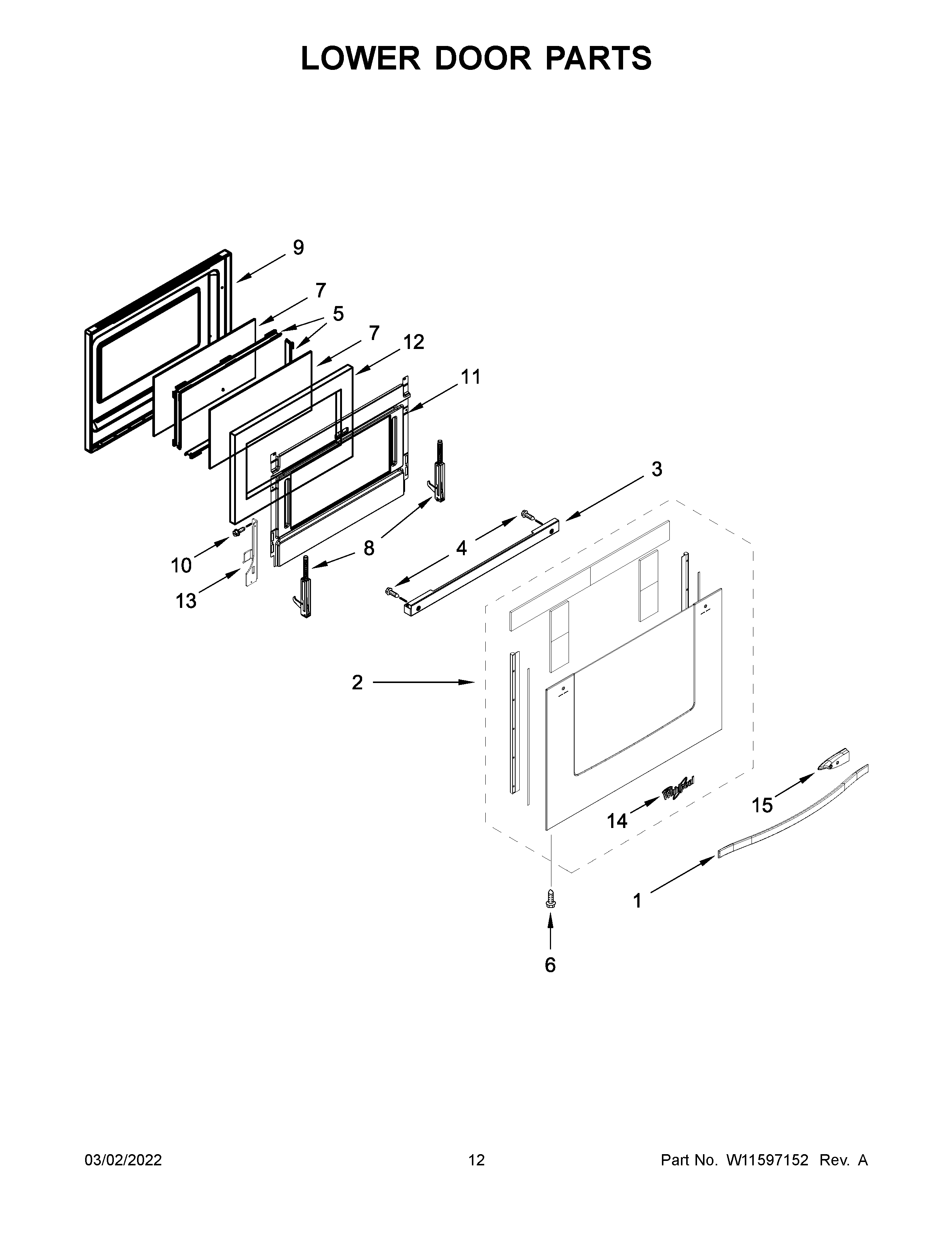 Lower door parts