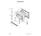 Maytag MER6600FZ5 door parts diagram