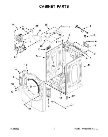 Cabinet parts