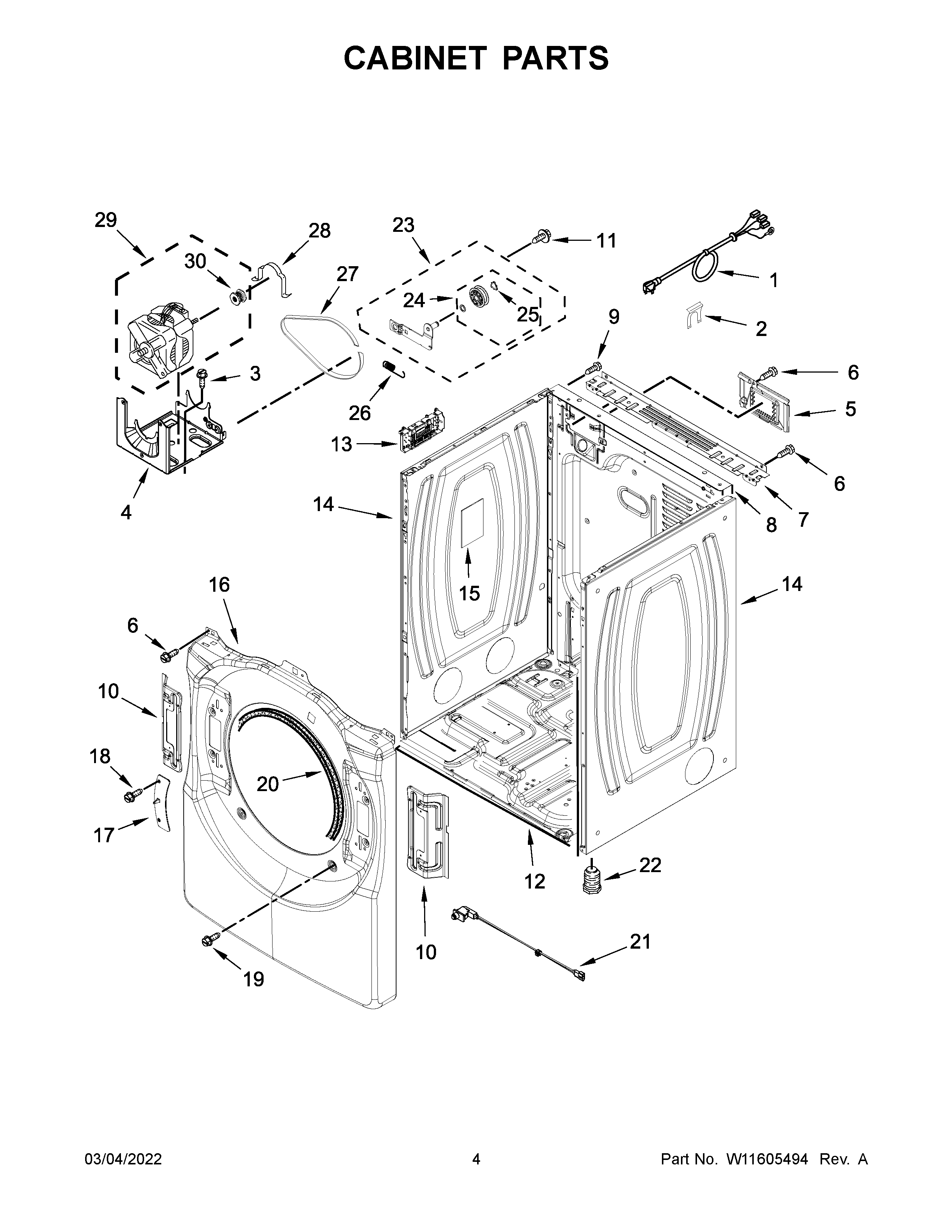 Cabinet parts