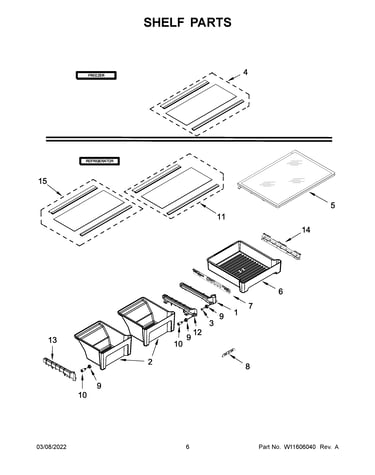 Shelf parts