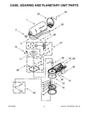 Case, gearing and planetary unit parts