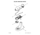 KitchenAid 5KSM150PSWPT0 color variation parts diagram