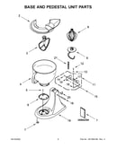 Base and pedestal unit parts