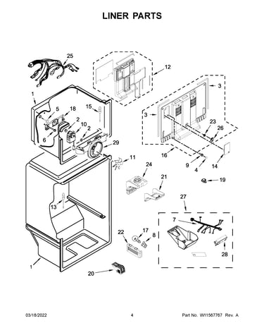 Liner parts