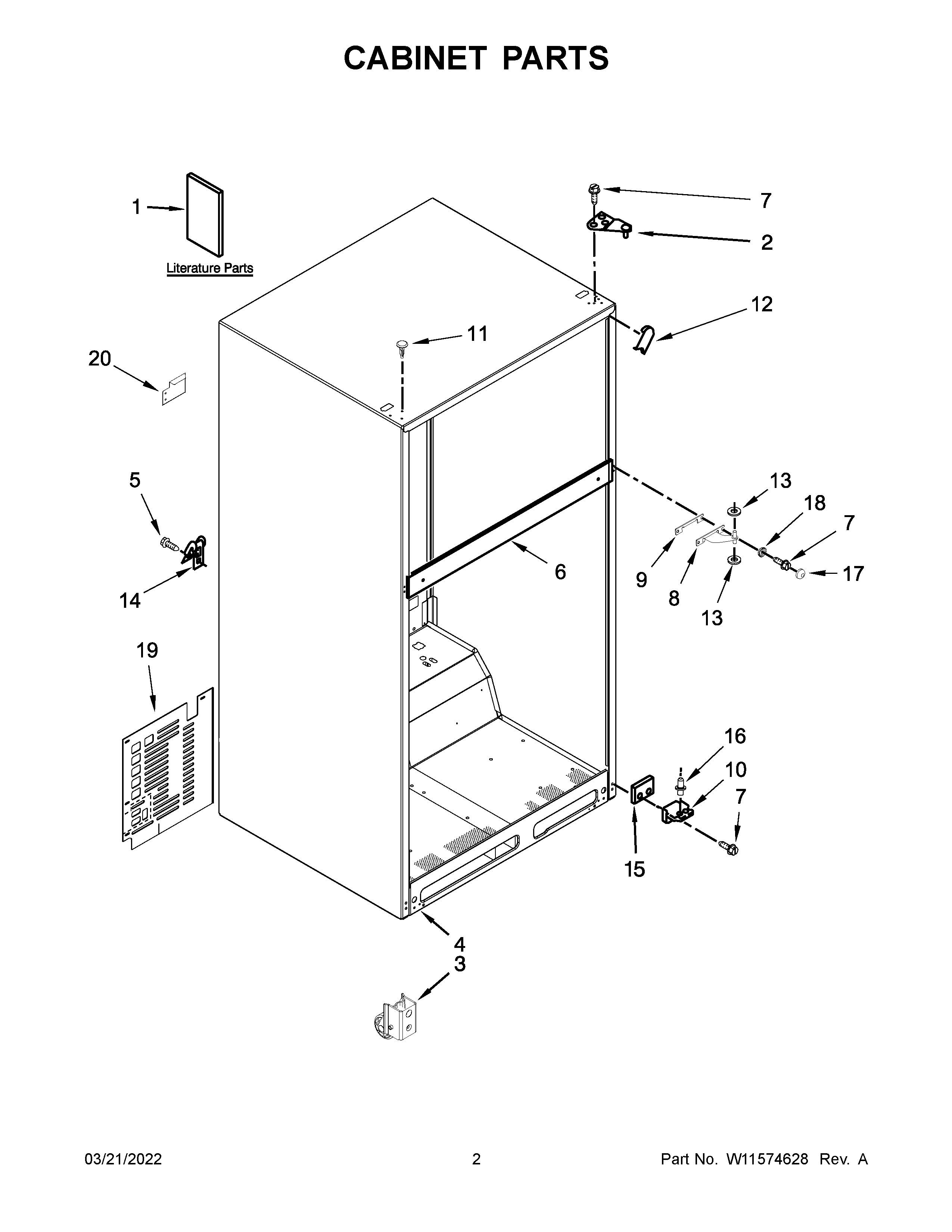 CABINET PARTS