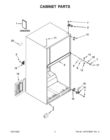 Cabinet parts