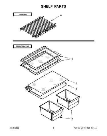 Shelf parts