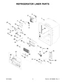 Refrigerator liner parts
