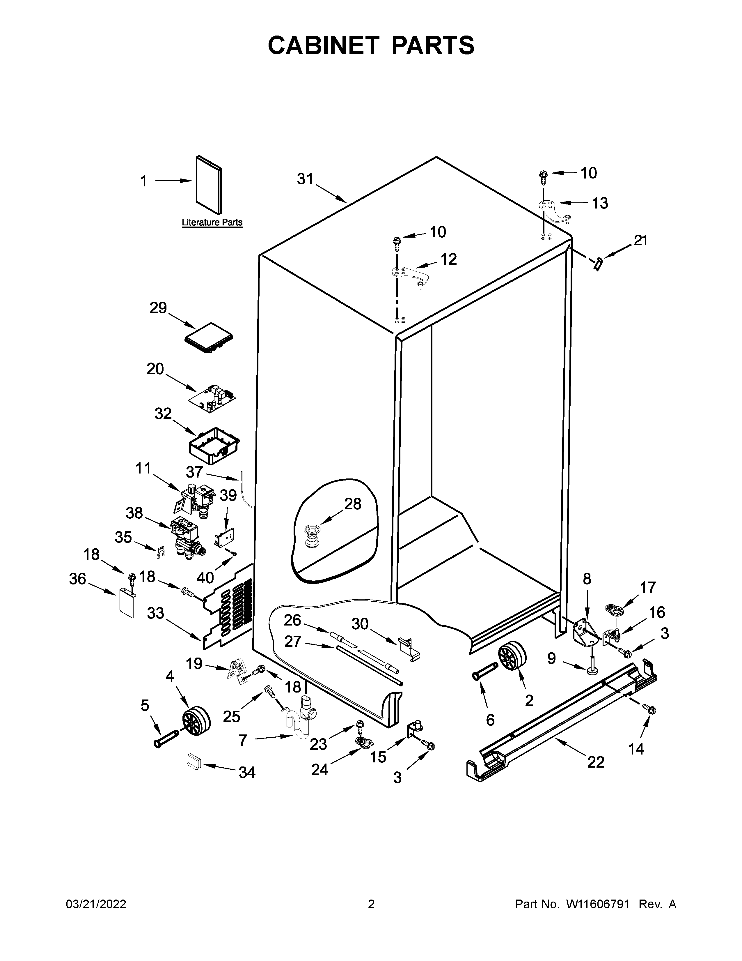 CABINET PARTS