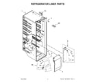 KitchenAid KRSF705HBS04 refrigerator liner parts diagram