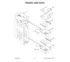 KitchenAid KRSF705HBS04 freezer liner parts diagram