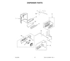 KitchenAid KRSF705HBS04 dispenser parts diagram
