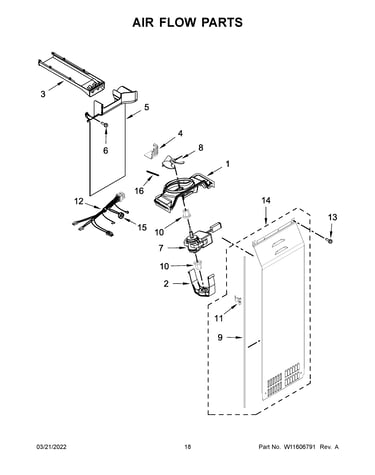 Air flow parts