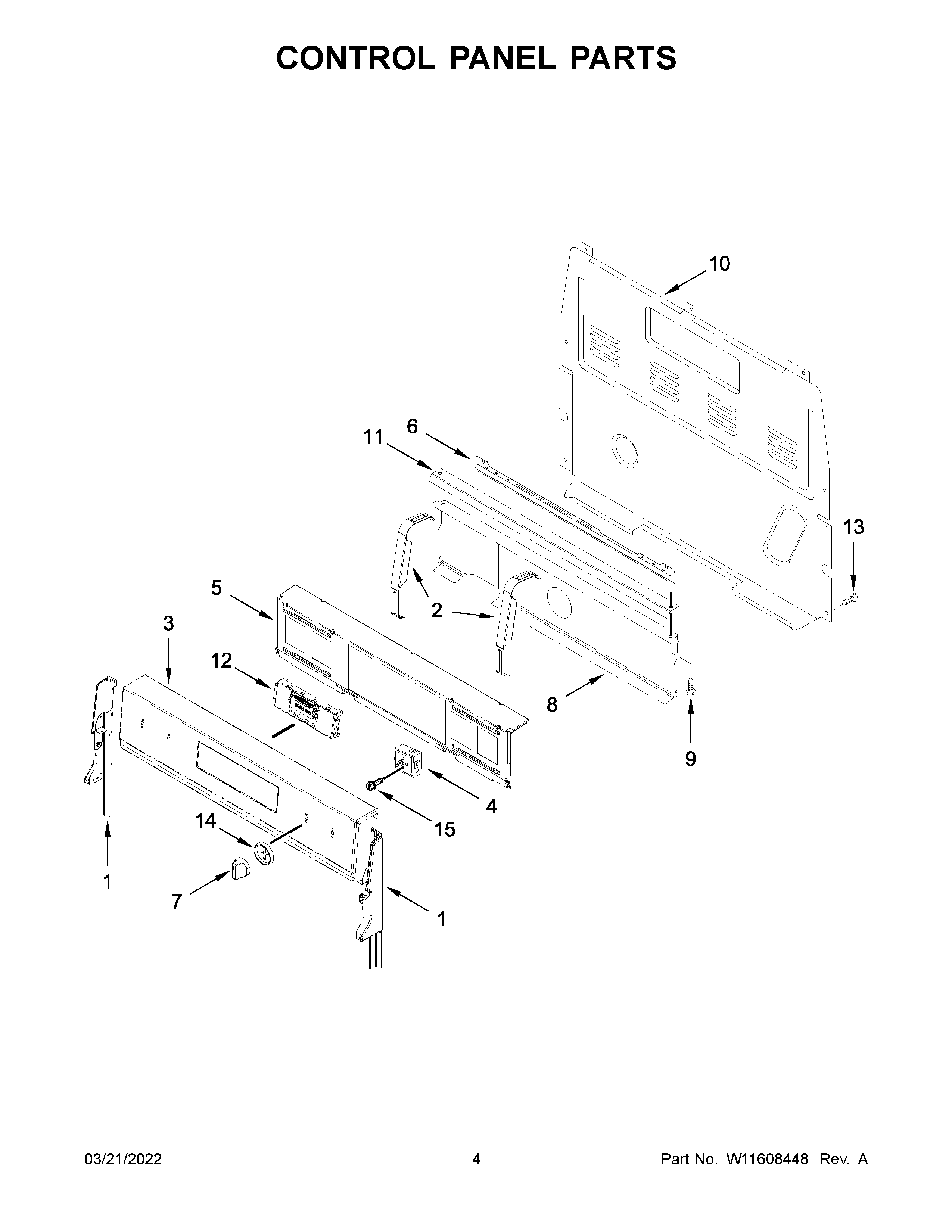 CONTROL PANEL PARTS