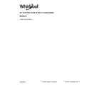 Whirlpool WEE515SALB2 cover sheet diagram