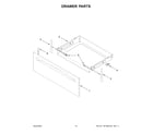 Whirlpool YWFE515S0JB3 drawer parts diagram