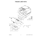 KitchenAid KRFC704FBS01 freezer liner parts diagram