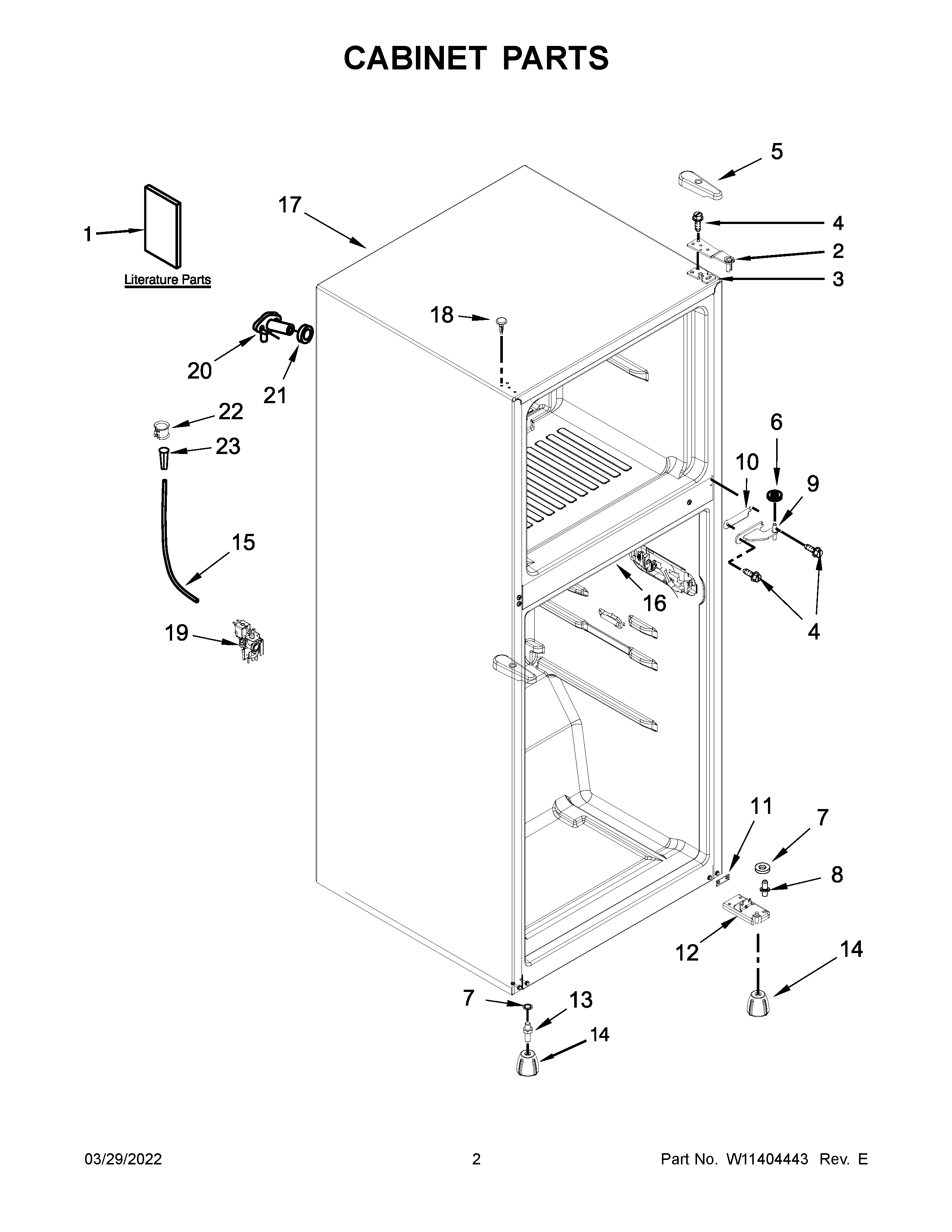 CABINET PARTS