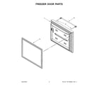 Maytag MFB2055FRZ02 freezer door parts diagram