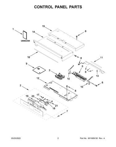 Control panel parts