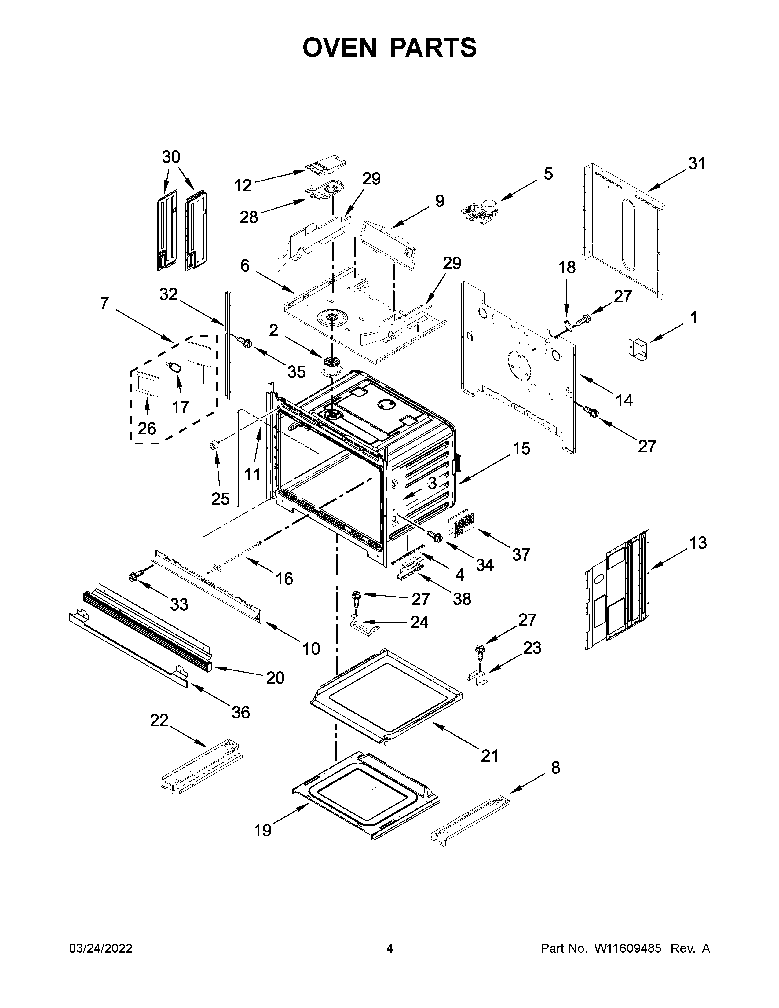 Oven parts