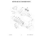 Whirlpool WRS331SDHM07 motor and ice container parts diagram