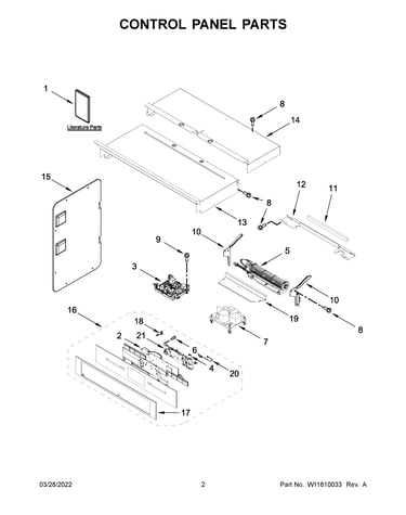 Control panel parts