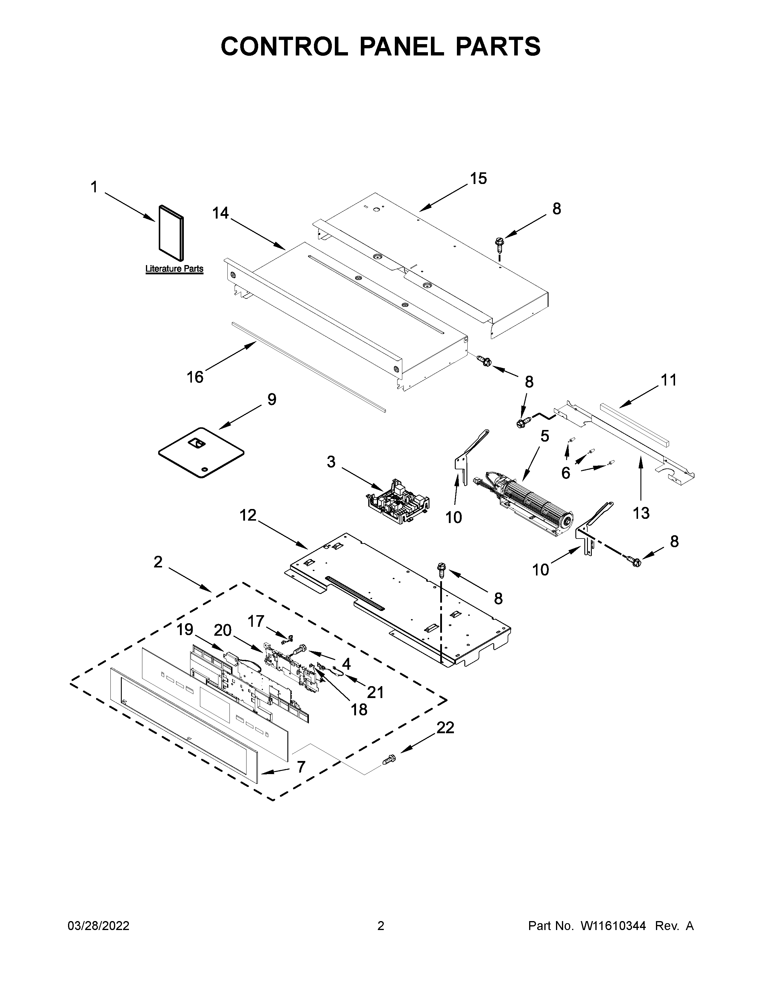Control panel parts
