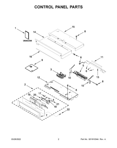 Control panel parts