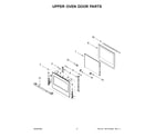 Jenn-Air JJW2827LL00 upper oven door parts diagram