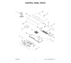 Jenn-Air JJW2427LM00 control panel parts diagram