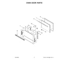 Jenn-Air JJW2427LM00 oven door parts diagram