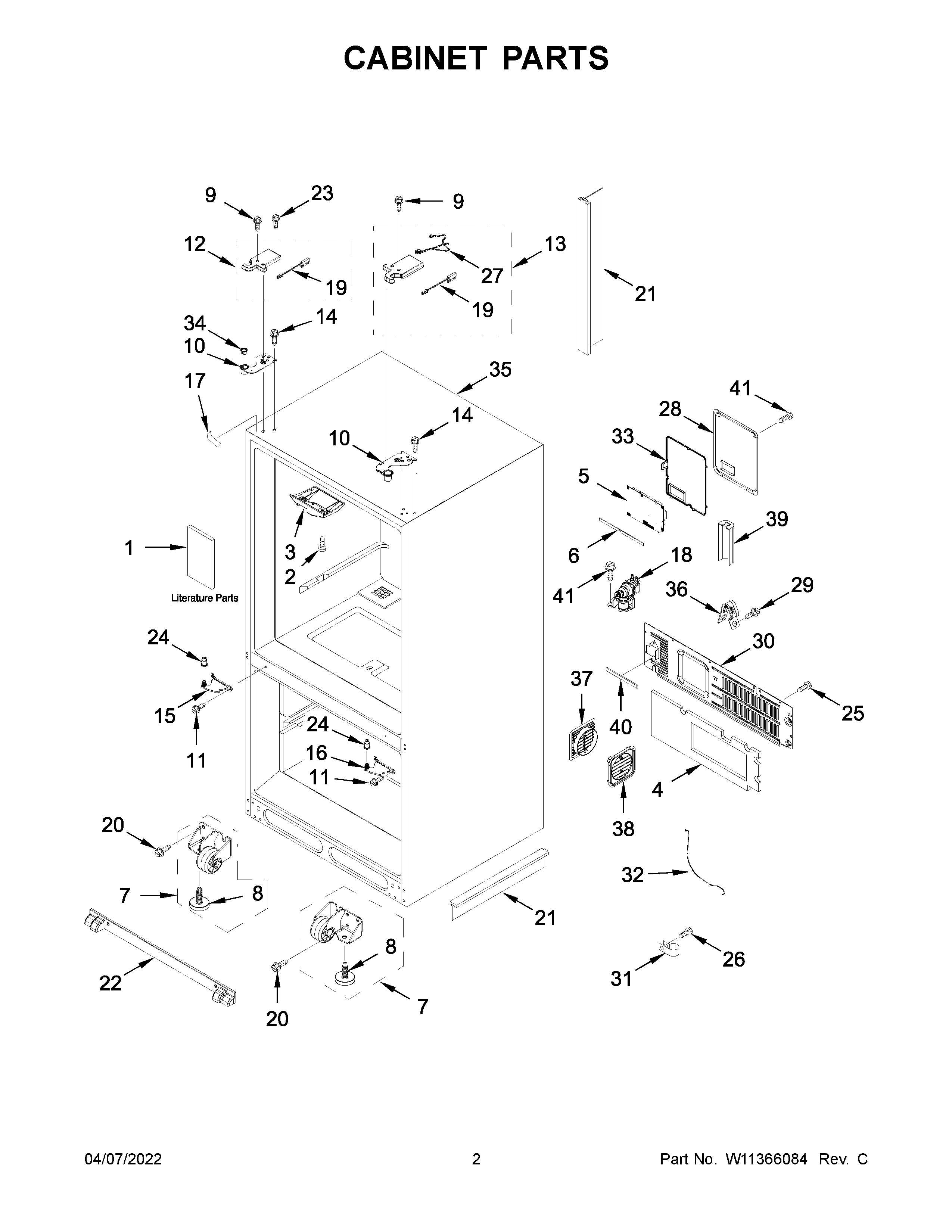 Cabinet parts