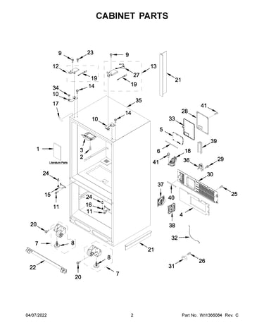 Cabinet parts
