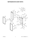 Refrigerator door parts